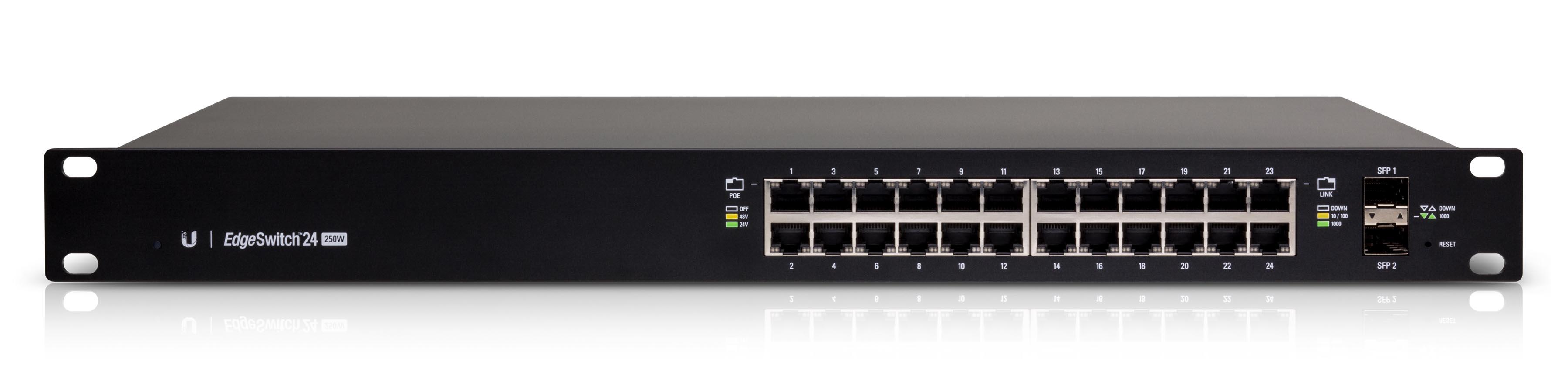 UBNT EdgeSwitch 24 250W UBNT ES-24-250W - UBNT EdgeSwitch 24 Port 250W PoE+ Layer3 Yönetilebilir Switch - görsel 4