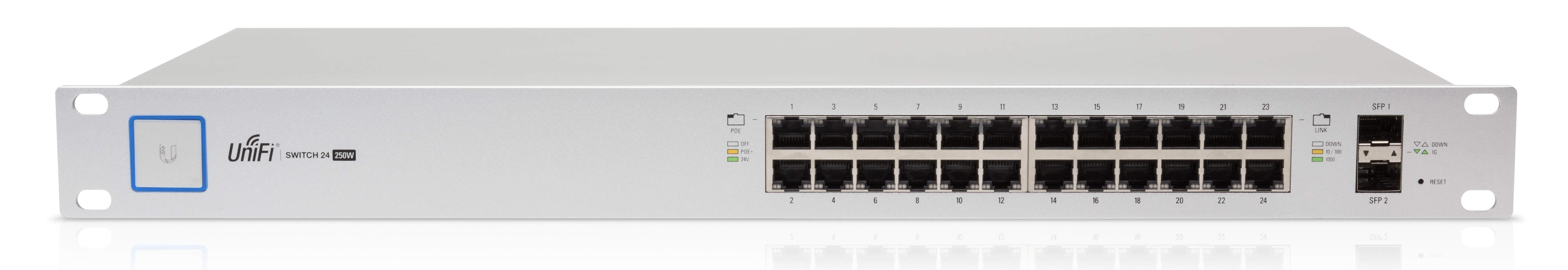 UBNT UniFi Switch 24 250W UBNT UniFi US-24-250W - UBNT UniFi Switch 24 Port 250W PoE+Management Switch - görsel 5