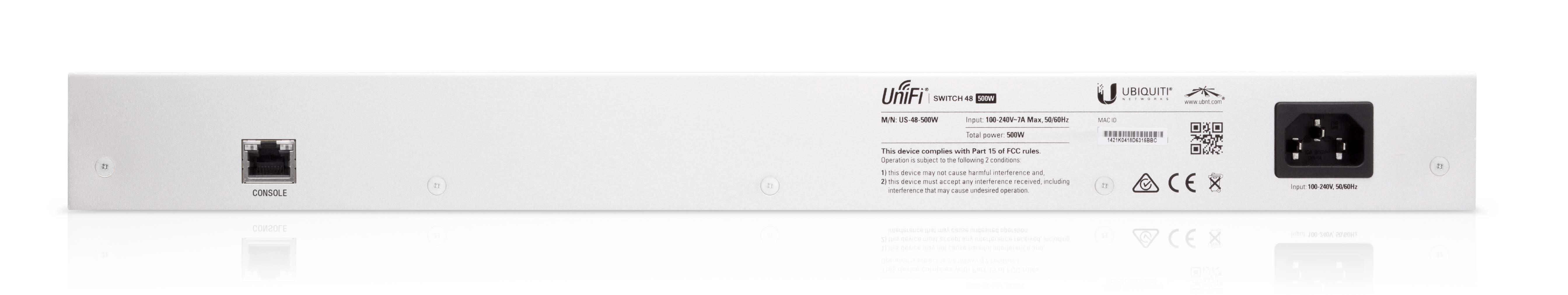 UBNT UniFi Switch 48 500W UBNT UniFi US-48-500W - UBNT UniFi Switch 48 Port 500W PoE+Management Switch - görsel 7