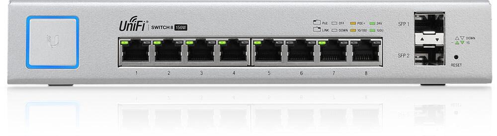 UBNT UniFi Switch 8 150W UBNT UniFi US-8-150W - UBNT UniFi Switch 8 Port 150W PoE+ Layer3 Yönetilebilir Switch - US-8-150W - görsel 9