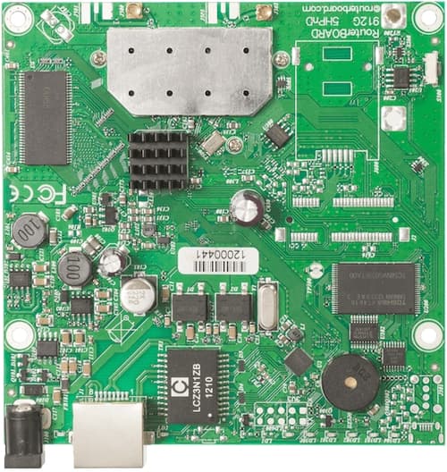 MikroTik RB911G-5HPnD | 5 GHz 2×2 n, GbE, yüksek çıkışlı Board