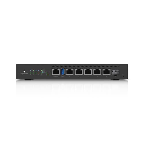 UBNT EdgeRouter 6 PoE (ER-6P) – 5 Port Gigabit RJ45, SFP Port ve 24V Pasif PoE Destekli Fansız Router