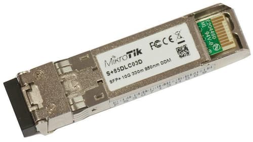 MikroTik S+85DLC03D 10G SFP+ Multi Mode SFP Modül – 300 m, 850 nm, Dual LC UPC