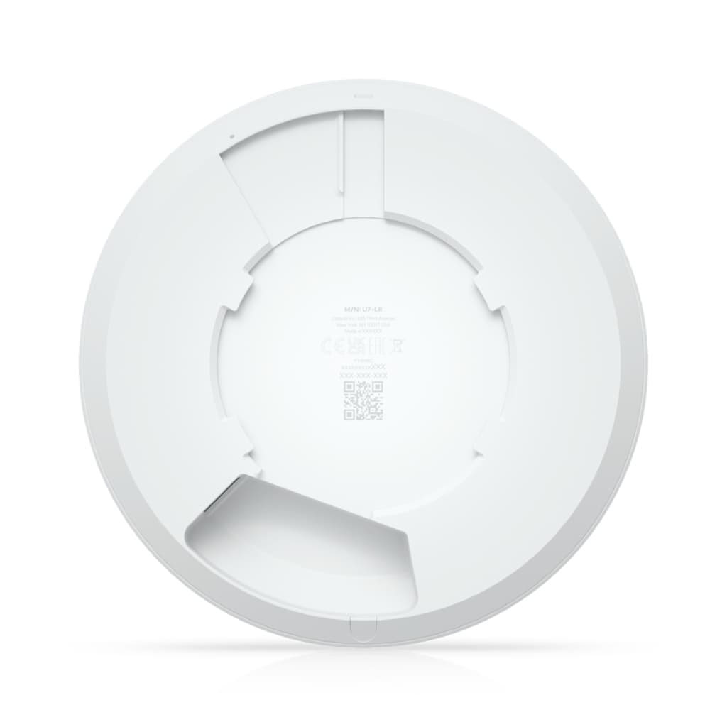 UBNT UniFi U7 Long-Range (U7-LR) WiFi 7 Tavan Tipi Access Point | 5 Eşzamanlı Yayın | 2.5GbE Ethernet | 160 m² | 300+ İstemci