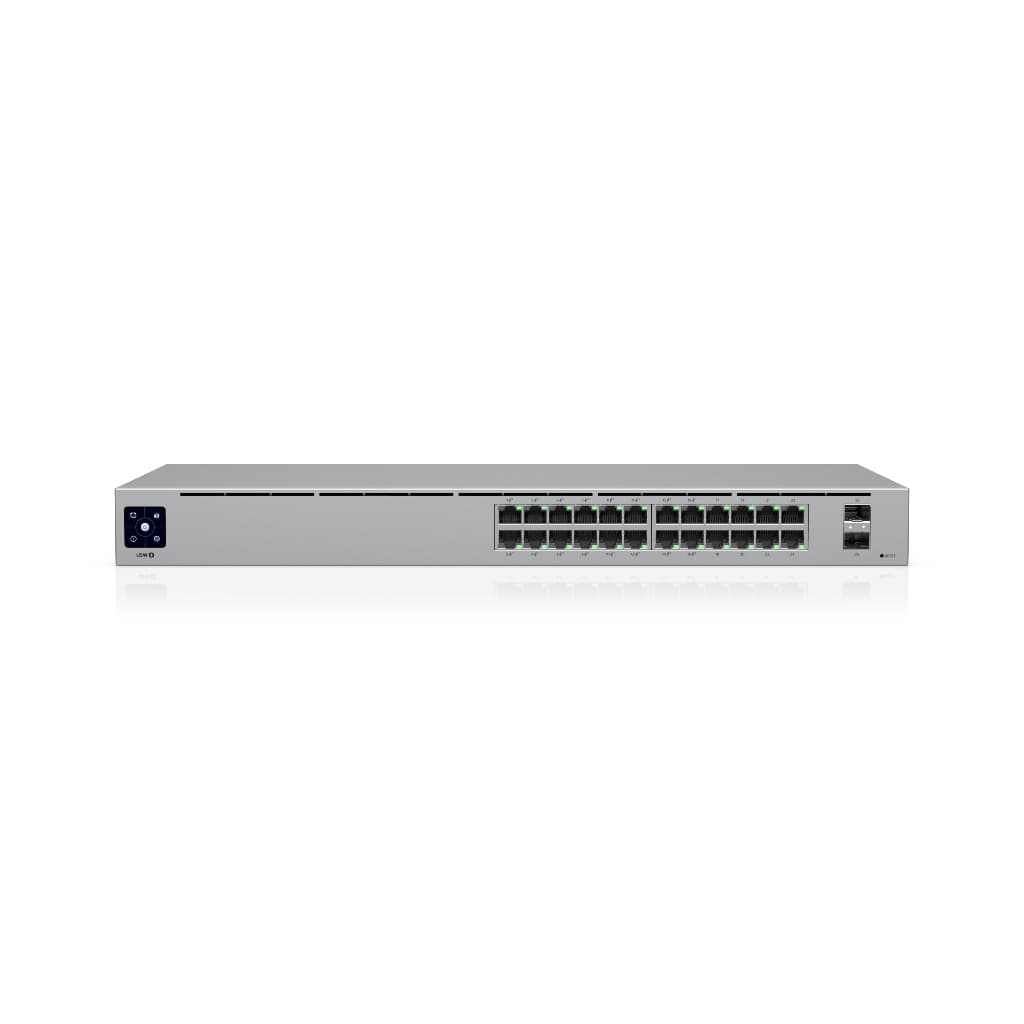 UBNT UniFi Standard 24 PoE (USW-24-POE) | 24 Port Fanless Layer 2 PoE Switch