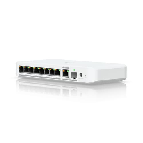 UBNT UniFi Flex 2.5G PoE (USW-Flex-2.5G-8-PoE)  | 8 Port 2.5GbE PoE++, 10G Combo Uplink Switch