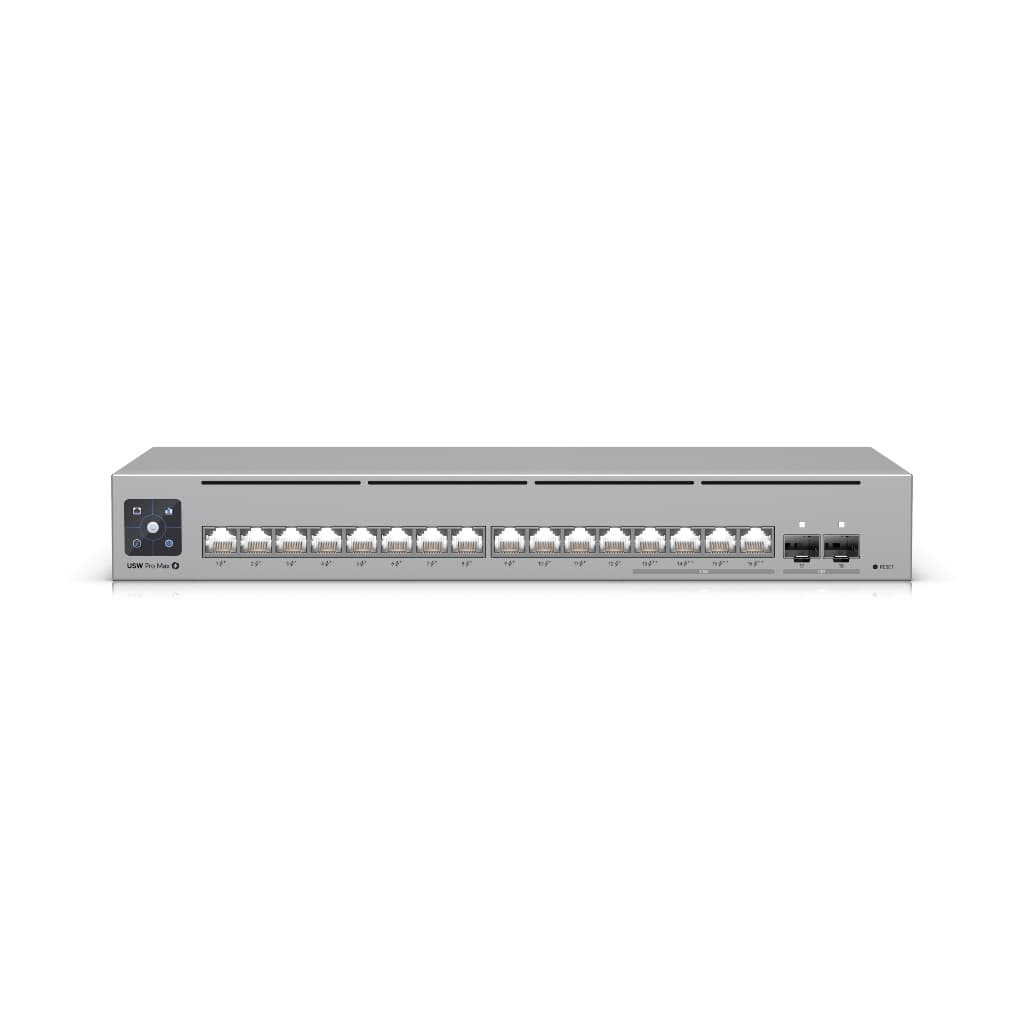 UBNT UniFi Pro Max 16 PoE (USW-Pro-Max-16-PoE) | 2.5GbE PoE++ Layer 3 UniFi Switch