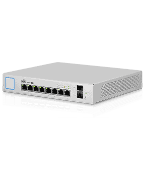 UBNT UniFi US-8-150W - UBNT UniFi Switch 8 Port 150W PoE+ Layer3 Yönetilebilir Switch - US-8-150W