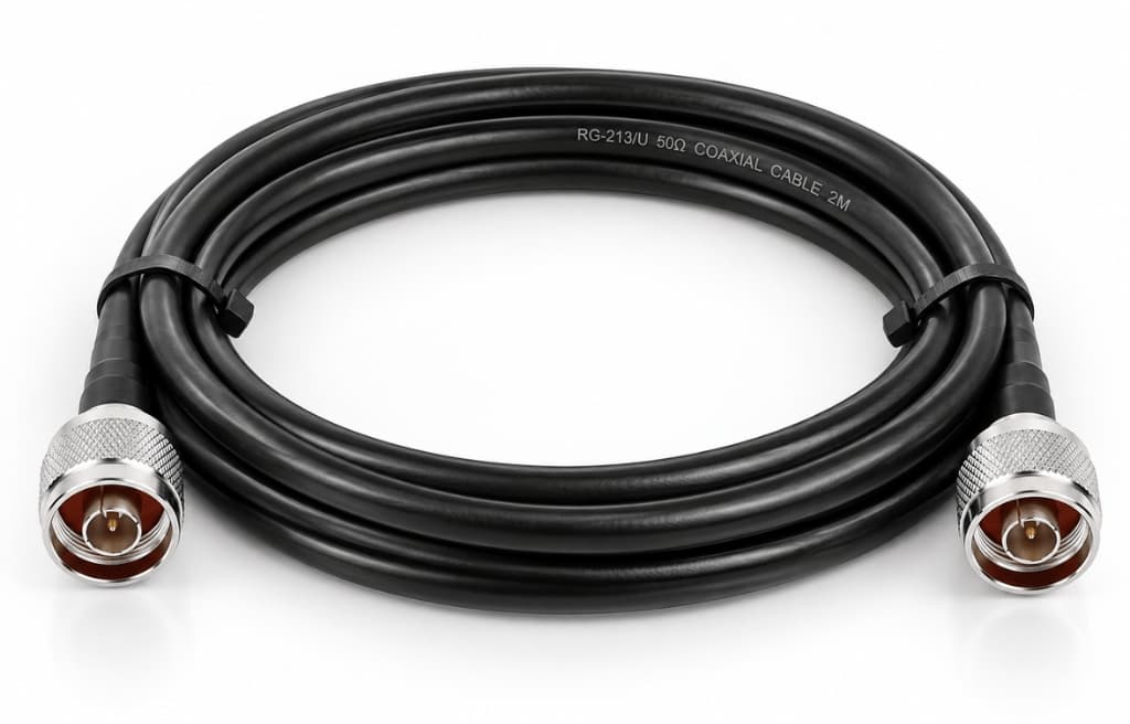 FLMR400 2 Metre N-Male to N-Male Kablo | 50 Ohm 6 GHz Düşük Kayıplı RF Koaksiyel Kablo