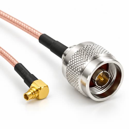 30 cm RG316 N-Male to MMCX Pigtail Kablo | 50 Ohm, Düşük Kayıplı RF Coaxiel Kablo
