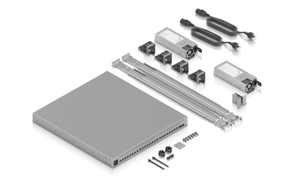 UBNT UniFi Enterprise Campus 24 PoE (ECS-24-PoE 1050W) – 24 Port PoE+++ Destekli, 25G Uplink’li Layer 3 Kurumsal Kampüs Switch