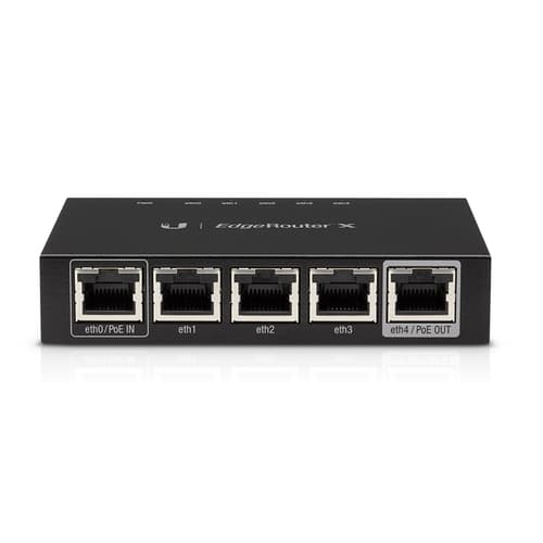 UBNT EdgeRouter X (ER-X) – Gigabit Router, 24V Pasif PoE Girişi ve PoE Passthrough Destekli Kompakt Router