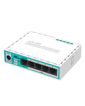 MikroTik RB750r2 - MikroTik hEX Lite 5 port L4 Soho Router + Firewall