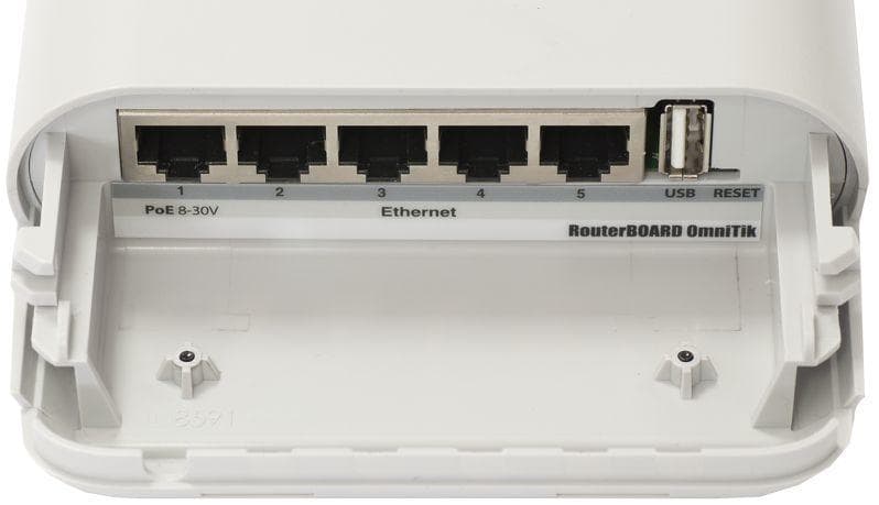 MikroTik RBOmniTikU-5HnD - MikroTik OmniTIK U-5HnD 2x2 Mimo 5 Port 5 GHz Outdoor Omni AP
