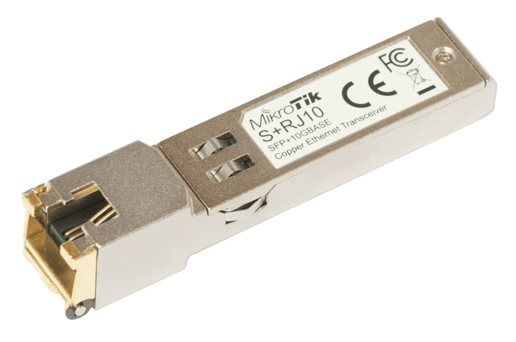 MikroTik S+RJ10 10G Fiber to Copper SFP Modül