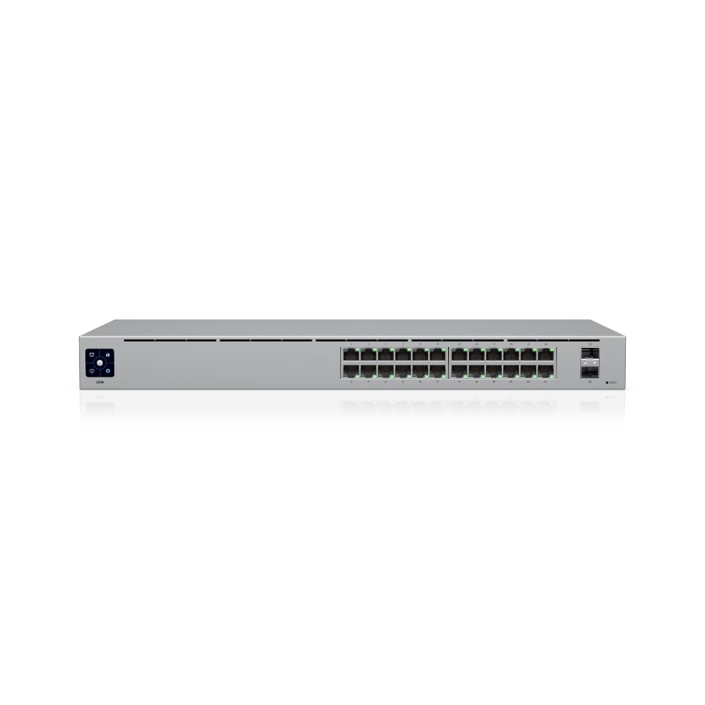 UBNT UniFi Standard 24 (USW-24) | 24 Port Gigabit, 2 SFP, Fansız Layer 2 Switch