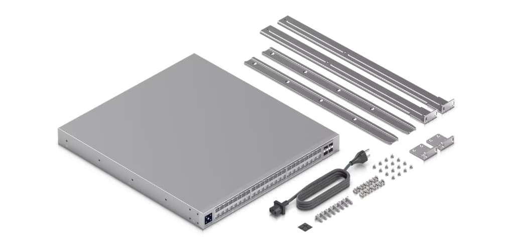UBNT UniFi Pro XG 48 PoE (USW-Pro-XG-48-PoE) – 48 Port 10G/2.5G PoE+++ Layer 3 Switch, 25G SFP28 Uplink ve 1.080W PoE